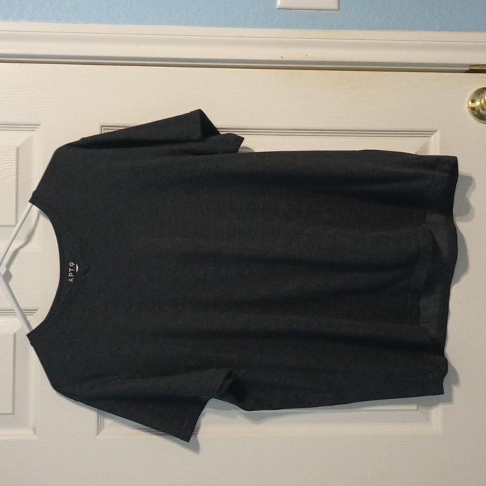 Apt. 9 Men’s Dark Gray Short Sleeve Tee-Shirt  lSize-XL